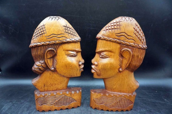 Wooden carved cameos  Art.