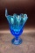 Fenton thumbprint stretch vase.