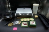 George Foreman Grill, waffle maker, coasters, and more.