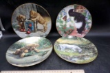 Hand painted plates. The Danbury mint.