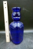 Brookefield baby top cobalt blue head jar.