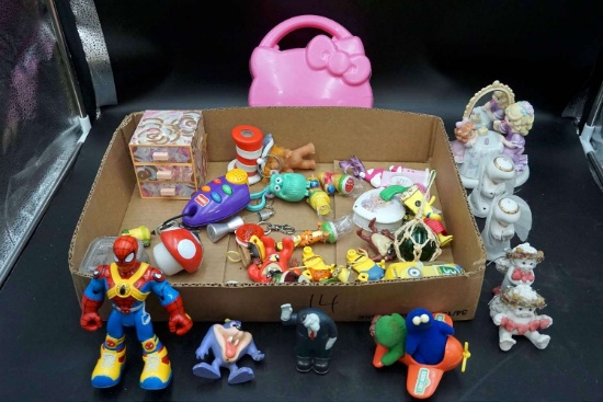 Vintage 90s toys, Hello Kitty, figurines, and more.