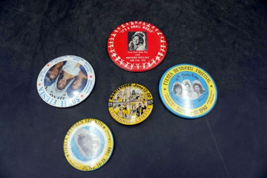 Montevideo Fiesta days pins.