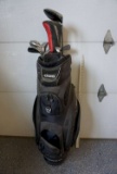 OGIO golf bag. Tiger shark great white clubs.