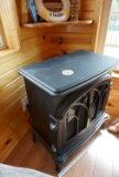 Fireplace style heater