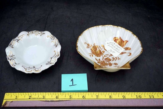 Limoges Shell Dish, Hand Painted Dish