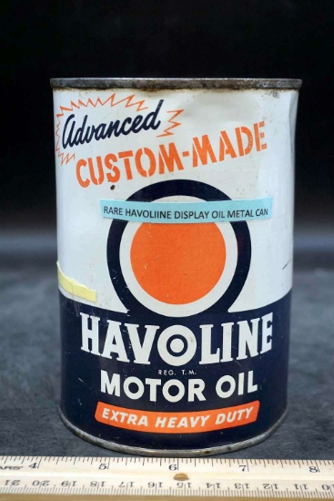 Havoline motor oil can.