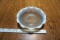 Hobnail milk glass ruffled dish.