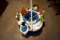Toddler bouncy play toy. Adjustable height.