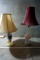 Two cut glass crystal lamps.