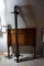 twin headboard with rails.