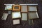 Assorted picture frames.