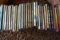 Collection of CDs.
