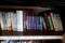 Assorted books.