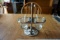 Cups with spoons and stand.
