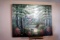 Serene gazebo artwork by Montana. Stretched canvas.