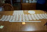 Lacework, doileys, table runners.