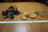 Grape and Halloween decor.
