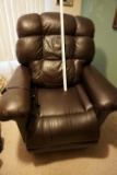 Golden brown leather electronic lift chair. Dual motor. Very nice, large.