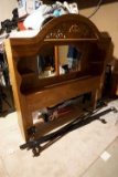 Queen size headboard and rails.
