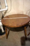 Round dining table.