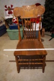 Ornate dining chair Solid wood side chair.