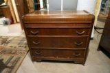 mid century modern roll top dresser.