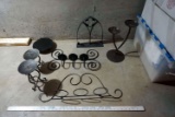 candle holders. Wrought iron