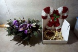 Christmas decor, faux floral.