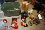 Christmas decor, stockings, wreaths, angels, and more.