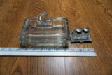 salt and Peppers,  Glass box with horse.