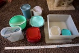 Lot of original Tupper Ware.