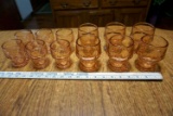 12 glass cups.