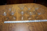 Iridescent martini glasses.