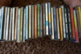Collection of CDs.