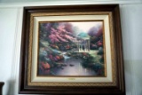 Thomas Kinkade - Pools of Serenity. The Garden of Prayer II. Large, beautiful! With Certificate of A