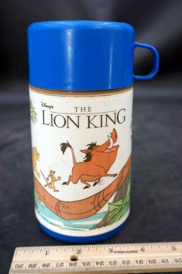Nostalgic lion king Thermos and cup.