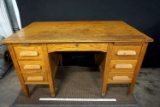LARGE antique desk. Lawyer's desk