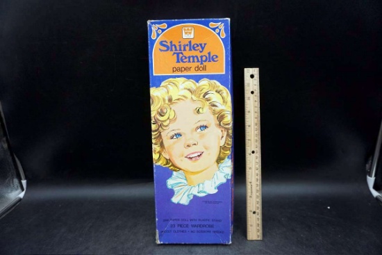 Shirley Temple paper dolls in box.