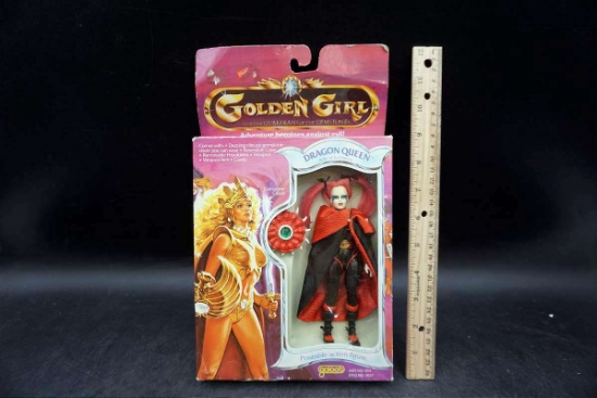 Golden girl. Dragon queen. Posable action figure.