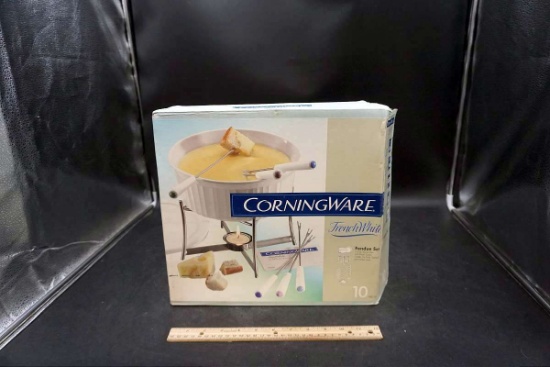 CorningWare French White Fondue Set