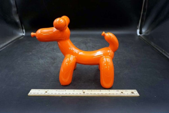 Ceramic Orange Balloon Animal Dog