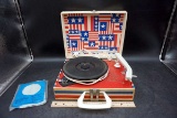 deJay Stars and Stripes model SP10 Patriotic record player.