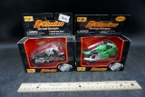 Diecast motorcycles.