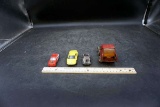 Assorted diecast cars and trucks.