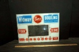 Midway Bowling screen front.