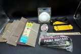 Sanding belts, paint rollers, masks, and more.