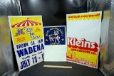 Vintage circus posters.