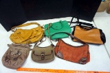 Collection of purses.