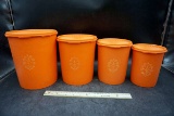 Vintage Tupper Ware nesting containers.